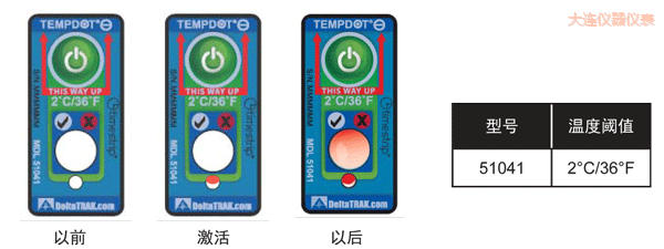 大連溫度指示標(biāo)簽 累計(jì)下降溫度的標(biāo)簽