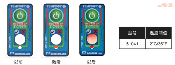 定州溫度指示標簽 累計下降溫度的標簽