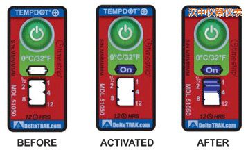 漢中溫度指示標簽 累計上升時間/溫度的標簽