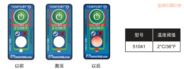 鹽城溫度指示標(biāo)簽 累計下降溫度的標(biāo)簽